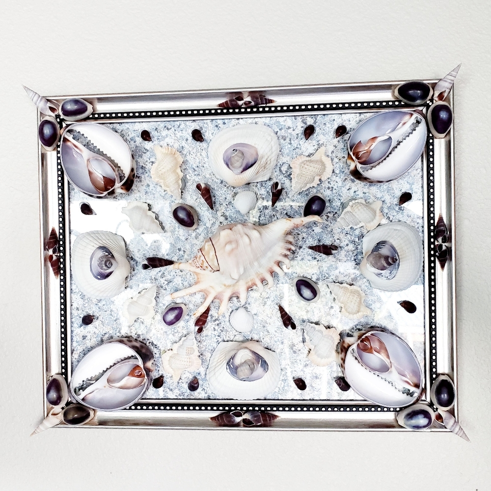 Seashell Mosaic Wall Hanging